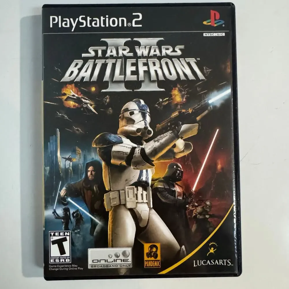 Star Wars: Battlefront II (PlayStation 2, PS2) Great Condition Tested Ships Fast
